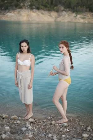 Clō StoriesMarie Recycled Cotton Midi Skirt - Natural 3 Clō StoriesMarie Recycled Cotton Midi Skirt - Natural