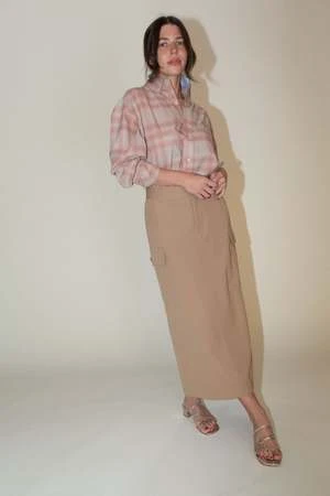 Maryam Nassir ZadehShadow Skirt - Camel 7 Maryam Nassir ZadehShadow Skirt - Camel - Image 5