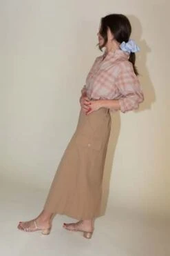 Maryam Nassir ZadehShadow Skirt - Camel 14 Maryam Nassir ZadehShadow Skirt - Camel -CYNTHIA Clothing Shop Maryam Nassir Zadeh Shadow Skirt in Camel 20220525084113