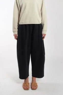 Micaela GregFaded Barrel Pant - Black