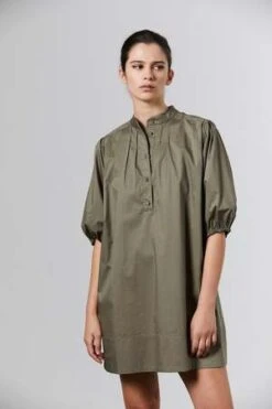 LaingMila Cotton Dress - Khaki