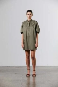 LaingMila Cotton Dress - Khaki -CYNTHIA Clothing Shop Mila Cotton Dress Khaki 20231011050905 2