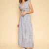 Whimsy + RowWhimsy + Row Millie Line Convertible Skirt - Blue Gingham -CYNTHIA Clothing Shop Millie Convertible Skirt Blue Gingham Linen 20230314011416
