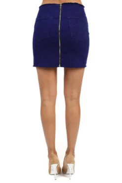 Cotton CitizenMini Zip Skirt - Dark Purple -CYNTHIA Clothing Shop Mini Zip Skirt Dark Purple 20220811110914 2