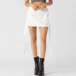 Misc EtcCargo Strap Mini Skirt - White -CYNTHIA Clothing Shop Misc Etc Cargo Strap Mini Skirt White 20231004084214