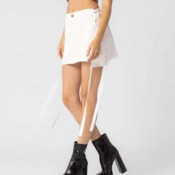 Misc EtcCargo Strap Mini Skirt - White -CYNTHIA Clothing Shop Misc Etc Cargo Strap Mini Skirt White 20231004084215