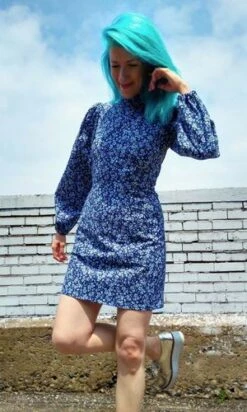 Birds Of North AmericaNyctale Dress - Forget-Me-Not -CYNTHIA Clothing Shop Nyctale Dress Forget Me Not 20230713004236 1