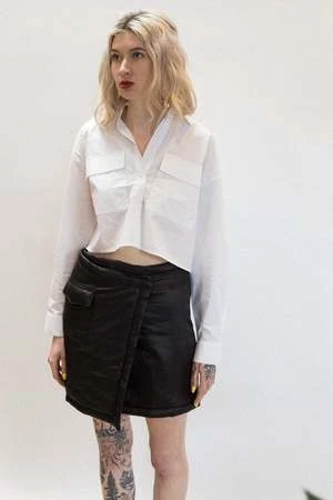 Oval SquareOSPunk Skirt - Black 5 Oval SquareOSPunk Skirt - Black - Image 3