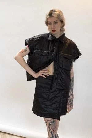 Oval SquareOSPunk Skirt - Black 9 Oval SquareOSPunk Skirt - Black - Image 7