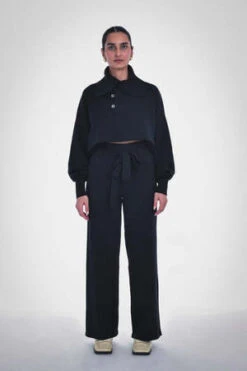 Paper LabelSue Belted Pants - Black