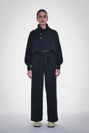 Paper LabelSue Belted Pants - Black 3 Paper LabelSue Belted Pants - Black
