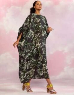 CYNTHIA ROWLEYParos Kaftan Dress - BLKMT 12 CYNTHIA ROWLEYParos Kaftan Dress - BLKMT -CYNTHIA Clothing Shop Paros Kaftan 20230729225412 1