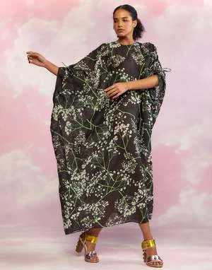 CYNTHIA ROWLEYParos Kaftan Dress - BLKMT 4 CYNTHIA ROWLEYParos Kaftan Dress - BLKMT - Image 2