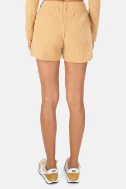 The Tile ClubPenny Ribbed Cashmere Shorts - Camel -CYNTHIA Clothing Shop Penny Ribbed Cashmere Shorts Camel 20220811123037 2