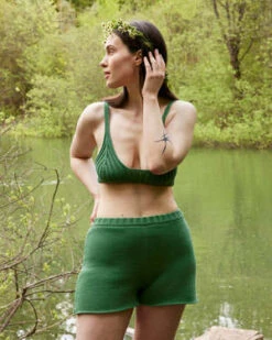 The Knotty OnesPieva Cotton Bralette - Fern Green -CYNTHIA Clothing Shop Pieva Fern Green Cotton Bralette 20230412180329