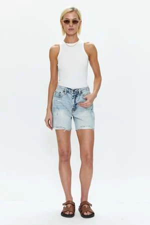 PistolaDevin High Rise Mom Cut Off - St Tropez 3 PistolaDevin High Rise Mom Cut Off - St Tropez