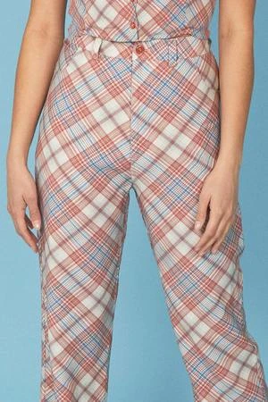 RollasPlaid Bootcut Pant - Pomegranate 5 RollasPlaid Bootcut Pant - Pomegranate - Image 3