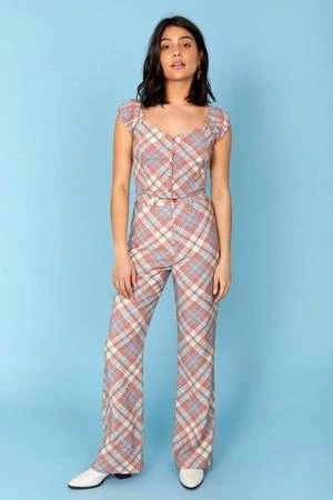 RollasPlaid Bootcut Pant - Pomegranate 3 RollasPlaid Bootcut Pant - Pomegranate