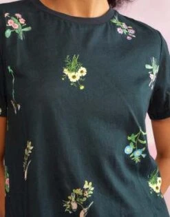 CYNTHIA ROWLEYPrinted T-Shirt - Black Multi -CYNTHIA Clothing Shop Printed T Shirt 20230425173815 1