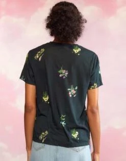 CYNTHIA ROWLEYPrinted T-Shirt - Black Multi -CYNTHIA Clothing Shop Printed T Shirt 20230425173815