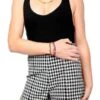 PunkwaspGingham High Waisted Shorts - Black/White -CYNTHIA Clothing Shop Punkwasp Gingham High Waisted Shorts Black White 20230517220214