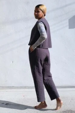 Black CraneQuilted Easy Pants - Dark Navy 8 Black CraneQuilted Easy Pants - Dark Navy -CYNTHIA Clothing Shop Quilted Easy Pants Dark Navy 20231027024350 2