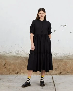 Ali GoldenRaglan Tiered Dress - Black 4 Ali GoldenRaglan Tiered Dress - Black - Image 2