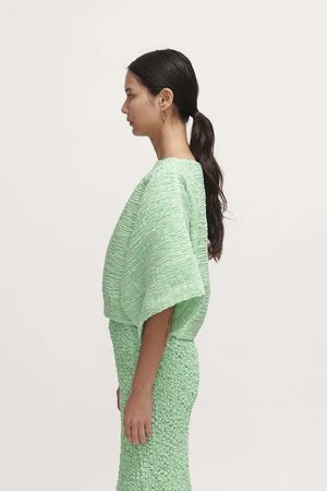 Rachel ComeySomera Top - Lime Smocked Cotton 6 Rachel ComeySomera Top - Lime Smocked Cotton - Image 4