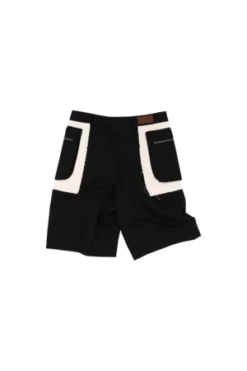 ANDERSSON BELLRaw Edge Cargo Shorts - Multi -CYNTHIA Clothing Shop Raw Edge Cargo Shorts in Black and White 20230324054830 1