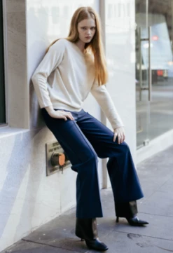 NKCRemi Pleated Trousers - Navy