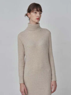PureCashmere NYCRib Turtleneck Maxi Dress - Oatmeal 12 PureCashmere NYCRib Turtleneck Maxi Dress - Oatmeal -CYNTHIA Clothing Shop Rib Turtleneck Maxi Dress Oatmeal 20230925213857 2