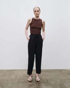 Mijeong ParkRibbed Knit Tank - Brown