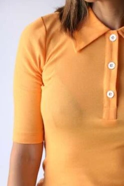 Rosetta GettyPolo T Shirt - Tangerine 9 Rosetta GettyPolo T Shirt - Tangerine -CYNTHIA Clothing Shop Rosetta Getty Polo T Shirt in Tangerine 20231012000119 3