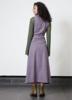 RUJUTA SHETHEmily Dress - Mauve Check -CYNTHIA Clothing Shop Rujuta Sheth Emily Dress 20231017064043