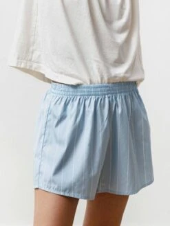 Prioryrunning Short In Striped Poplin - Baby Blue/white 7 Prioryrunning Short In Striped Poplin - Baby Blue/white -CYNTHIA Clothing Shop Running Short Striped Poplin Baby Blue White 20200308164520 2