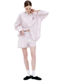 Sporty & RichSPORTY And RICH Striped Cotton Shorts