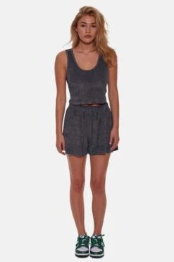 Blue&CreamSam Short Shorts - Charcoal -CYNTHIA Clothing Shop Sam Short Shorts Charcoal 20230910233619 2