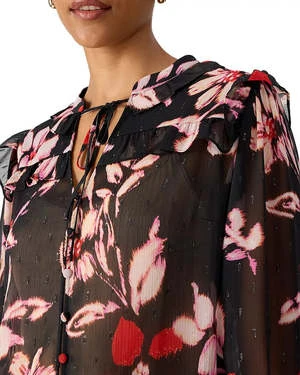 SanctuaryWinter Wish Blouse - Poinsettia 5 SanctuaryWinter Wish Blouse - Poinsettia - Image 3