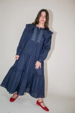 Sea New YorkLuna Linen L/S Dress - Navy -CYNTHIA Clothing Shop Sea NY Luna Linen L S Dress Navy 20211013022304