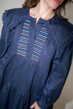 Sea New YorkLuna Linen L/S Dress - Navy -CYNTHIA Clothing Shop Sea NY Luna Linen L S Dress Navy 20211013022305