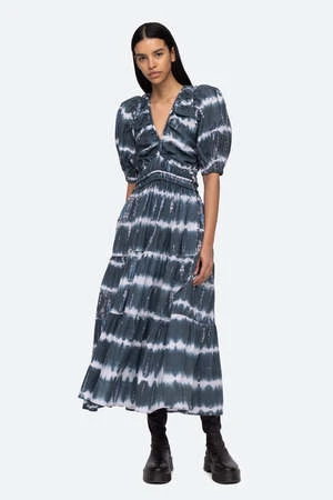 Sea New YorkNadia Dress - Blue Tie Dye 7 Sea New YorkNadia Dress - Blue Tie Dye - Image 6