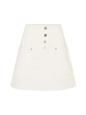 Baum Und PferdgartenShannon Skirt - White Denim 7 Baum Und PferdgartenShannon Skirt - White Denim - Image 5