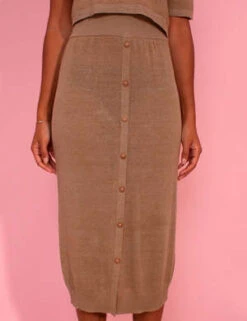 L.F.MarkeyShaw Skirt - Stone -CYNTHIA Clothing Shop Shaw Skirt Stone 20230508194723 1