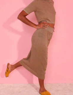 L.F.MarkeyShaw Skirt - Stone -CYNTHIA Clothing Shop Shaw Skirt Stone 20230508194723