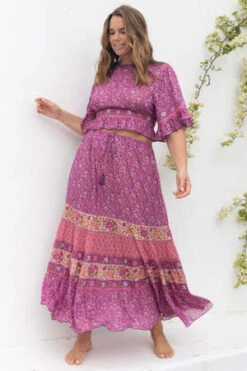 SPELL & THE GYPSY COLLECTIVESienna Maxi Skirt - Fuschia -CYNTHIA Clothing Shop Sienna Maxi Skirt 20231018024126 2