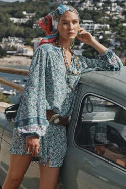 SPELL & THE GYPSY COLLECTIVESienna Tunic Dress - Jade -CYNTHIA Clothing Shop Sienna Tunic Dress 20231018024155 2
