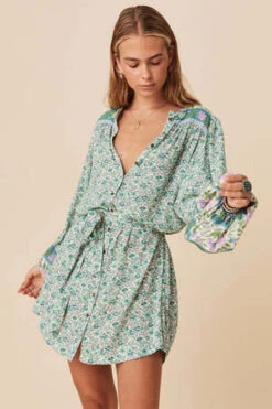SPELL & THE GYPSY COLLECTIVESienna Tunic Dress - Jade -CYNTHIA Clothing Shop Sienna Tunic Dress 20231018024156