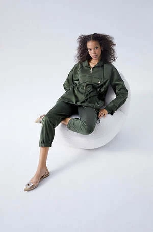 Silk LaundrySilk Track Pants - Cedar 5 Silk LaundrySilk Track Pants - Cedar - Image 3