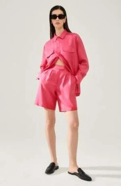 Silk LaundryTwill Double Pleated Shorts - Lemuria 11 Silk LaundryTwill Double Pleated Shorts - Lemuria -CYNTHIA Clothing Shop Silk Laundry Twill Double Pleated Shorts Lemuria 20220822185544 2