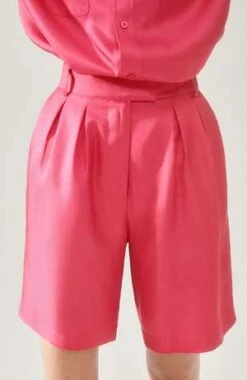 Silk LaundryTwill Double Pleated Shorts - Lemuria 9 Silk LaundryTwill Double Pleated Shorts - Lemuria -CYNTHIA Clothing Shop Silk Laundry Twill Double Pleated Shorts Lemuria 20220822185544